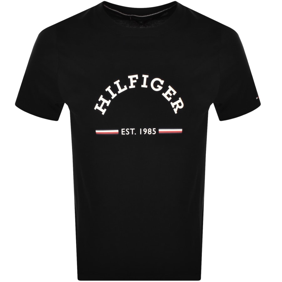 Tommy hilfiger black slim fit shirt top